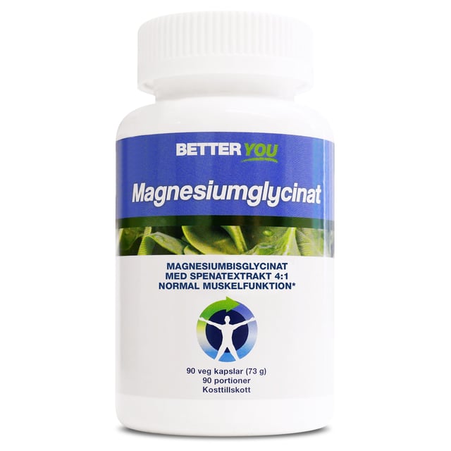 Better You Magnesiumglycinat 90 kapslar | Vitaminer & kosttillskott - Vitaminer & mineraler - Magnesium,Vitaminer & kosttillskott - Leder & muskler | Apoteka