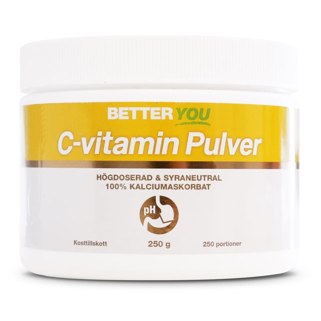 Better You C-vitamin Pulver 250 g | Vitaminer & kosttillskott - Vitaminer & mineraler - C-vitamin,Vitaminer & kosttillskott - Immunförsvar | Apoteka
