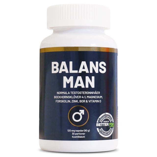 Better You Balans Man 120 kapslar | Vitaminer & kosttillskott - Vitaminer & mineraler - Multivitamin - Multivitamin för män,Vitaminer & kosttillskott - Energi & fokus | Apoteka