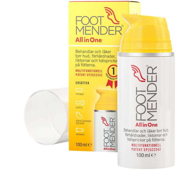 Footmender All In One Fotkräm 100 ml | Hudvård - Händer & fötter - Fotvård - Förhårdnader & sprickor,Hudvård - Händer & fötter - Fotvård - Fotskrubb,Hudvård - Händer & fötter - Fotvård - Fotkräm | Apoteka