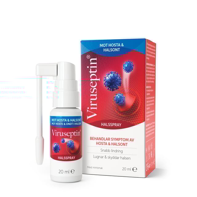 Viruseptin Throat Spray 20 ml | Förkylning - Halsont - Halsspray | Apoteka