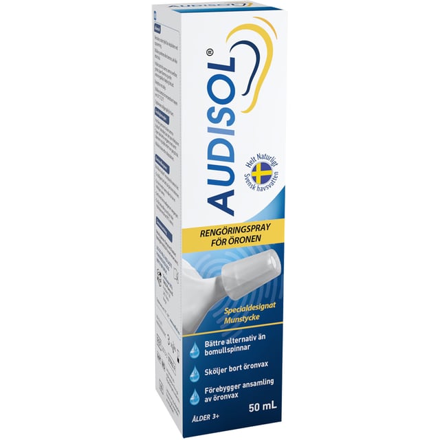 Audisol Rengöringsspray 50 ml | Ögon & öron - Öron - Vaxpropp | Apoteka