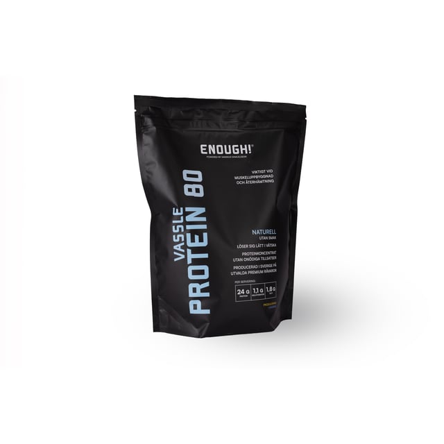 Enough Proteinpulver Naturell 1 kg | Träning - Proteintillskott - Proteinpulver - Vassleprotein | Apoteka