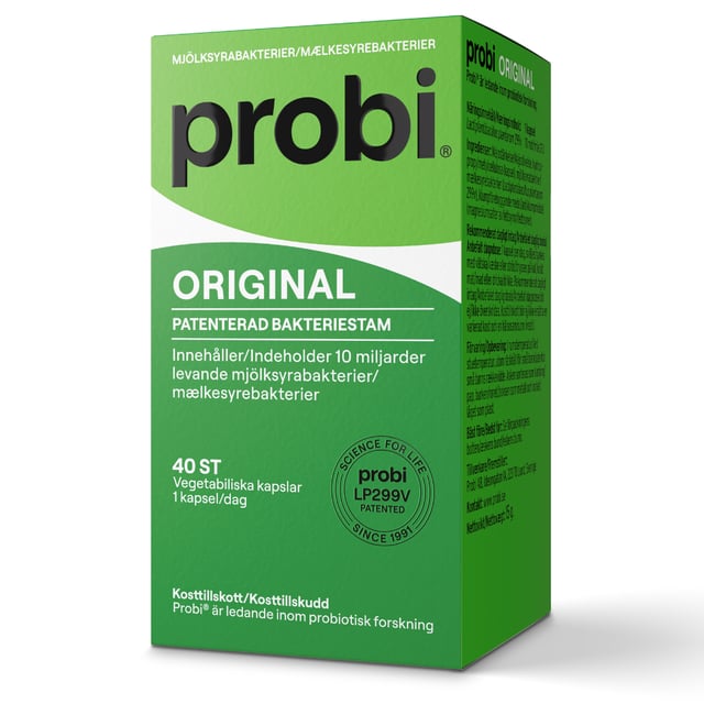 PROBI Original Mjölksyrabakterier 40 kapslar | Vitaminer & kosttillskott - Kosttillskott för mage - Mjölksyrabakterier,Mage & tarm - Mjölksyratabletter | Apoteka