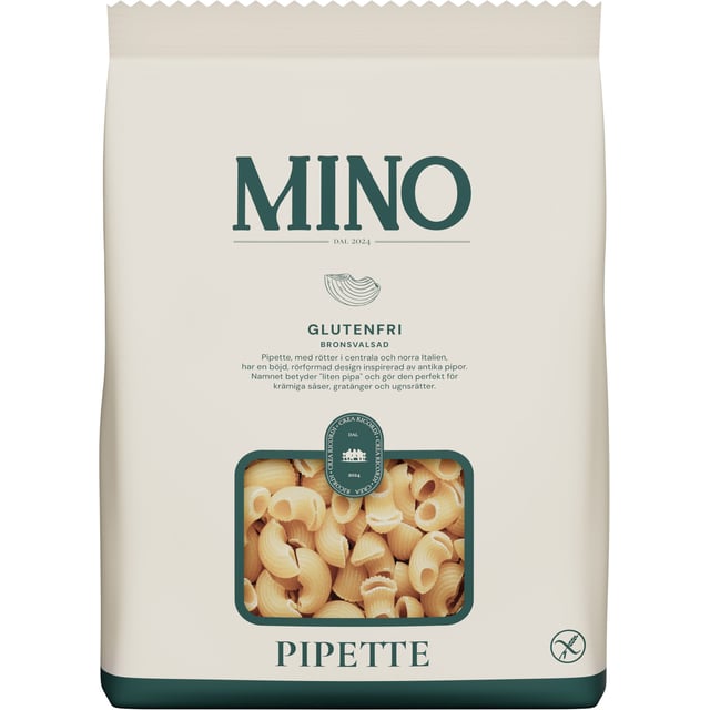 MINO Glutenfri Pipette 400 g | Mat & dryck - Skafferi - Pasta, ris & nudlar,Mat & dryck - Glutenfritt | Apoteka