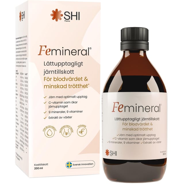 Femineral Lättupptagligt järntillskott 200 ml | Vitaminer & kosttillskott - Vitaminer & mineraler - Järn,Vitaminer & kosttillskott - Energi & fokus | Apoteka