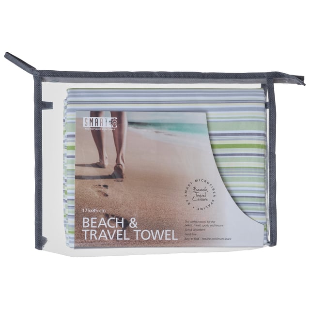 Smart Microfiber Beachtowel Grön | Hudvård - Kroppsvård - Bad & dusch - Duschtillbehör | Apoteka