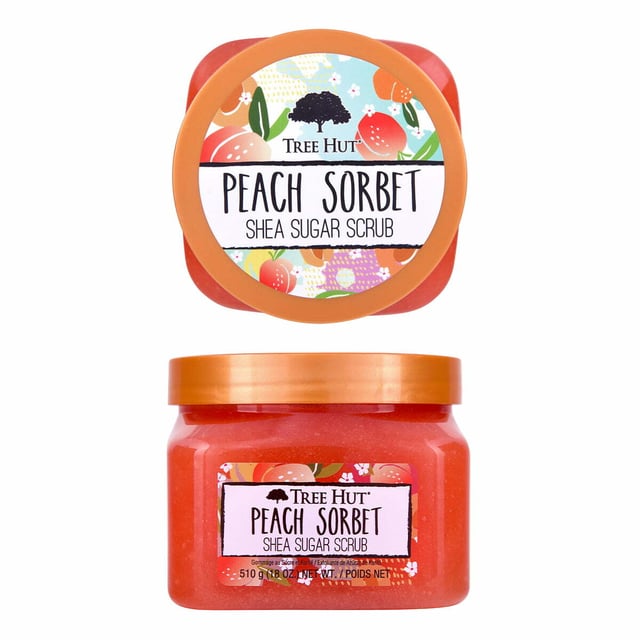 TREE HUT Shea Sugar Scrub Peach Sorbet 510g | Hudvård - Kroppsvård - Bad & dusch - Kroppspeeling | Apoteka