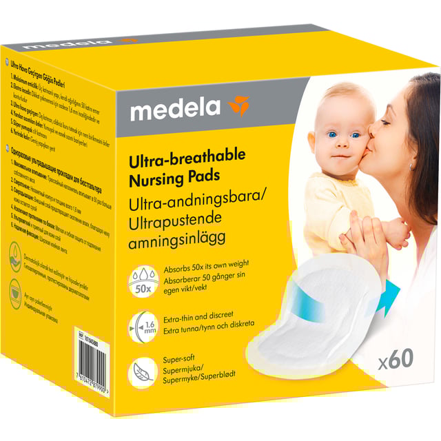Medela Safe & Dry Ultra Thin Amningsinlägg Engångsbruk 60 st | Baby, barn & förälder - Amma - Amningsinlägg & amningskupor | Apoteka