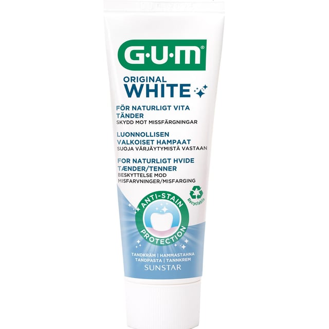 GUM Original White Tandkräm 75 ml | Munvård - Tandkräm | Apoteka