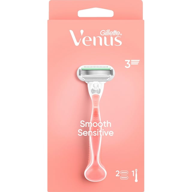 Gillette Venus Smooth Sensitive Pink H+2 | Hudvård - Rakning & hårborttagning - Rakhyvlar | Apoteka
