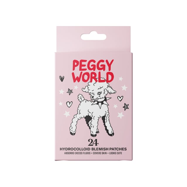 Peggy World Blemish Patches Hearts and Stars Pink 24 st