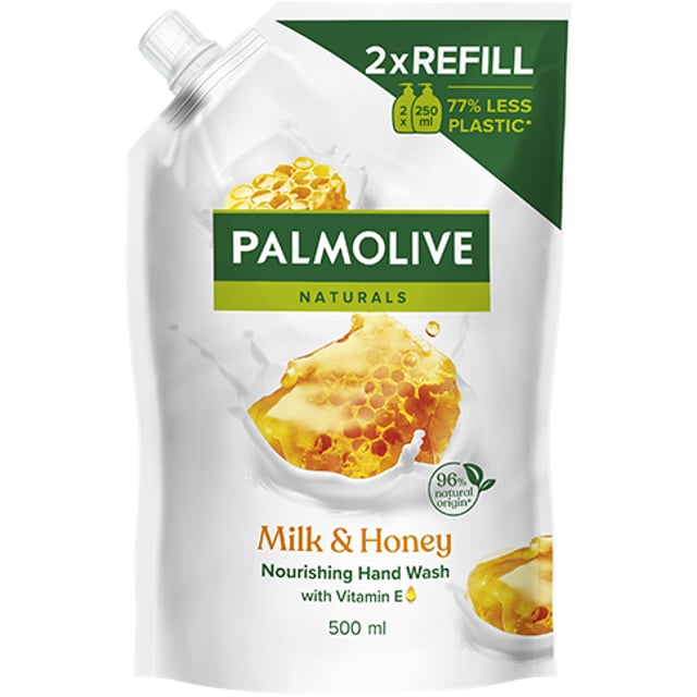 Palmolive Naturals Milk & Honey Handtvål Refill 500 ml