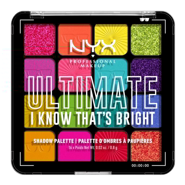 NYX Professional Makeup Ultimate Color Palette 16-Pan 04W I Know thats Bright 1 st | Smink - Ögonmakeup - Ögonskugga | Apoteka