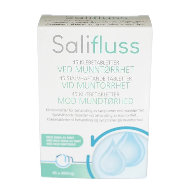 Salifluss Självhäftande Tabletter Vid Muntorrhet Mint | Munvård - Muntorrhet | Apoteka