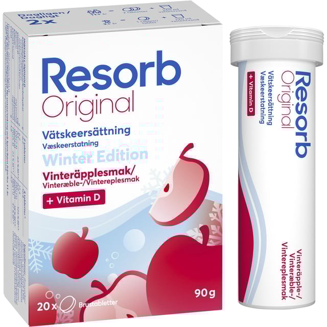 Resorb Winter Edition Vinteräpple | Träning - Vätskeersättning,Vitaminer & kosttillskott - Elektrolyter | Apoteka