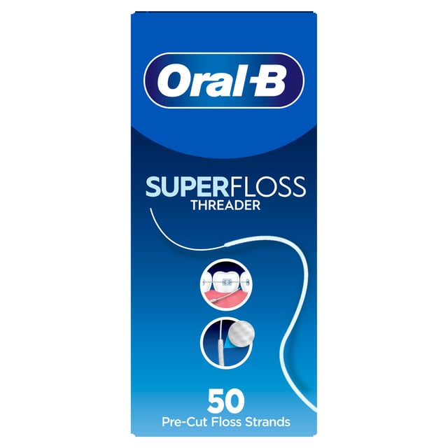 Oral-B Superfloss Tandtråd 50 Trådar | Munvård - Mellanrumsrengöring - Tandtråd & byglar | Apoteka