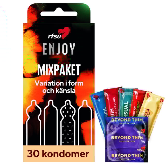 RFSU Enjoy kondomer 30 st | Sex & lust - Preventivmedel - Kondomer | Apoteka