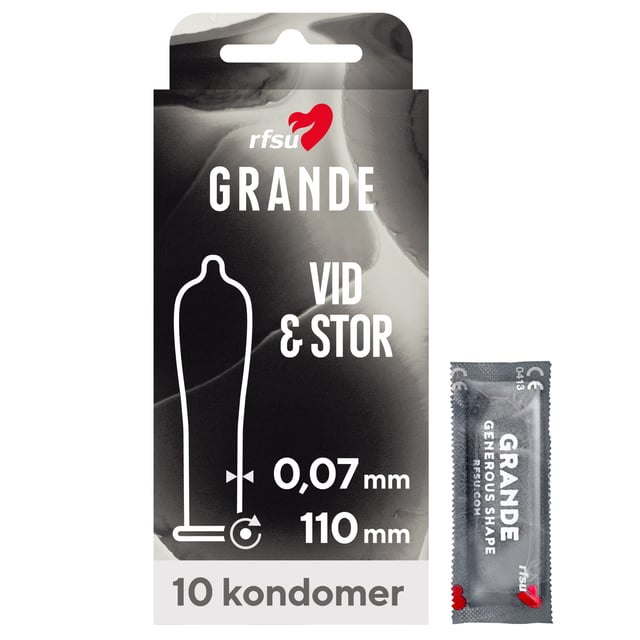 RFSU Grande kondomer 10 st | Sex & lust - Preventivmedel - Kondomer | Apoteka