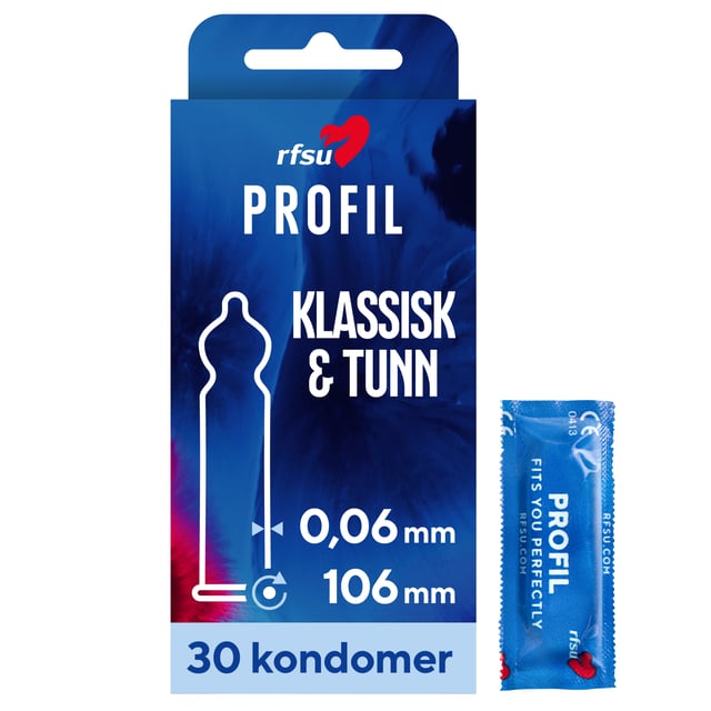 RFSU Profil kondomer 30 st | Sex & lust - Preventivmedel - Kondomer | Apoteka