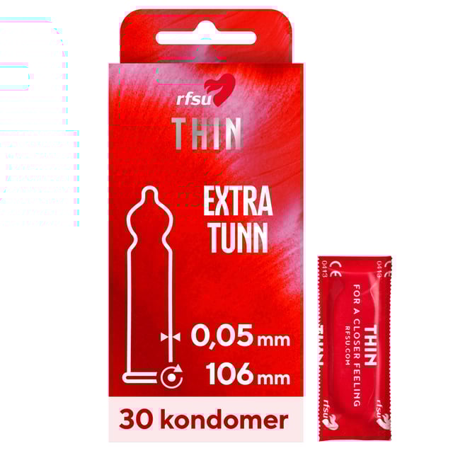 RFSU Thin kondomer 30 st | Sex & lust - Preventivmedel - Kondomer | Apoteka