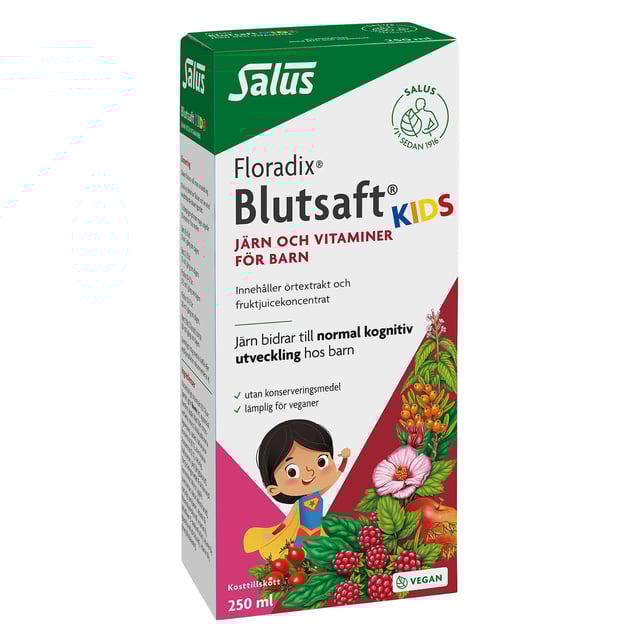 Salus Blutsaft Kids Järntillskott 250 ml | Baby, barn & förälder - Vitaminer & kosttillskott för barn - Vitaminer för barn - Multivitamin för barn,Vitaminer & kosttillskott - Vitaminer & mineraler - Järn | Apoteka