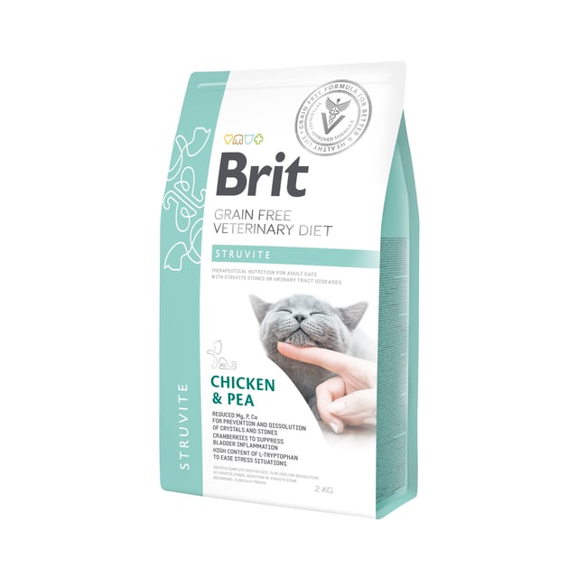 Brit Veterinary Diet Brit Grain-Free Vet Diets Cat Struvite 2 kg | Djur - Djurfoder & tillskott - Tillskott för urinvägar,Djur - Djurfoder & tillskott - Foder & fodertillskott | Apoteka