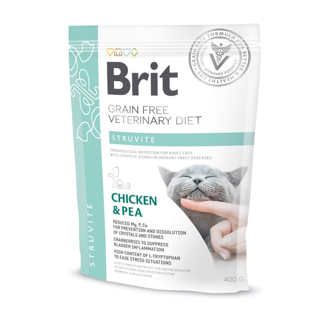 Brit Veterinary Diet Brit Grain-Free Vet Diets Cat Struvite 400 g | Djur - Djurfoder & tillskott - Tillskott för urinvägar,Djur - Djurfoder & tillskott - Foder & fodertillskott | Apoteka