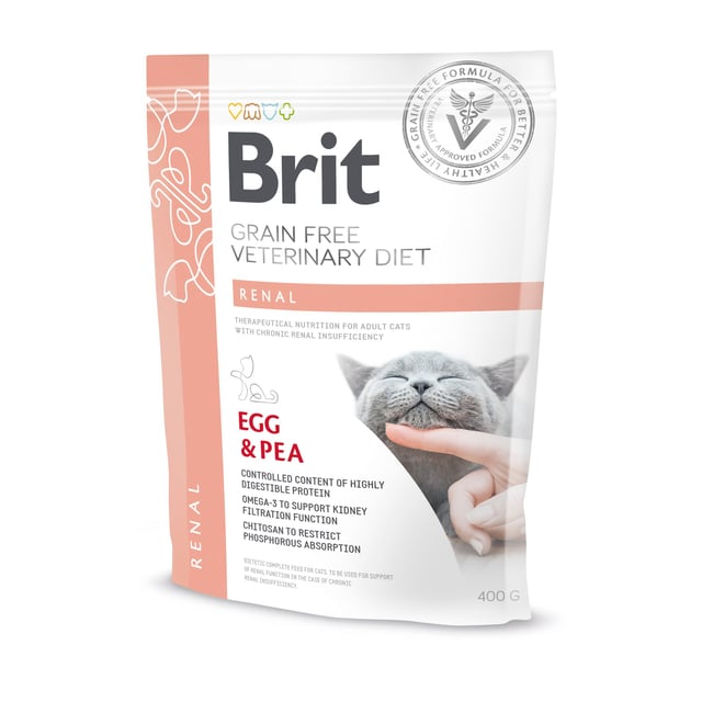 Brit Veterinary Diet Brit Grain-Free Vet Diets Cat Renal 400 g | Djur - Djurfoder & tillskott - Tillskott för lever & njurar,Djur - Djurfoder & tillskott - Foder & fodertillskott | Apoteka