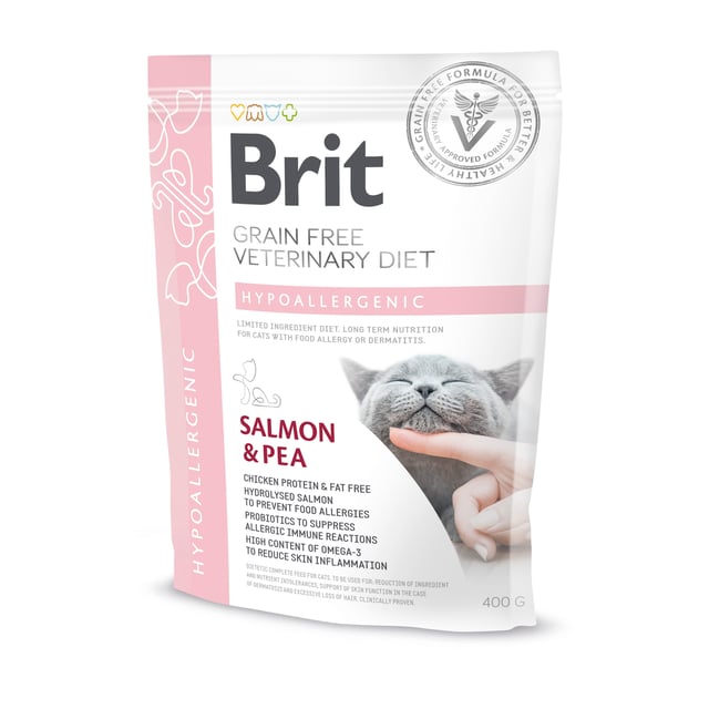 Brit Veterinary Diet Brit Grain-Free Vet Diets Cat Hypoallergenic 400 g | Djur - Djurfoder & tillskott - Foder & fodertillskott | Apoteka