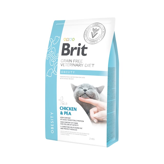 Brit Veterinary Diet Brit Grain-Free Vet Diets Cat Obesity 2 kg | Djur - Djurfoder & tillskott - Foder & fodertillskott | Apoteka