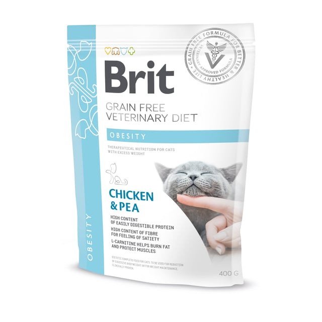 Brit Veterinary Diet Brit Grain-Free Vet Diets Cat Obesity 400 g | Djur - Djurfoder & tillskott - Foder & fodertillskott | Apoteka