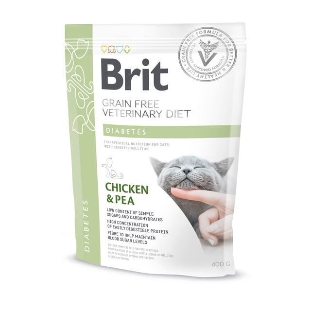 Brit Veterinary Diet Brit Grain-Free Vet Diets Cat Diabetes 400 g | Djur - Djurfoder & tillskott - Foder & fodertillskott | Apoteka