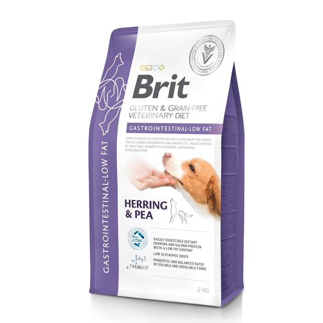 Brit Veterinary Diet Brit Grain-Free Vet Diets Dog Gastrointestinal-Low fat 2 kg | Djur - Djurfoder & tillskott - Tillskott för mage & tarm,Djur - Djurfoder & tillskott - Foder & fodertillskott | Apoteka