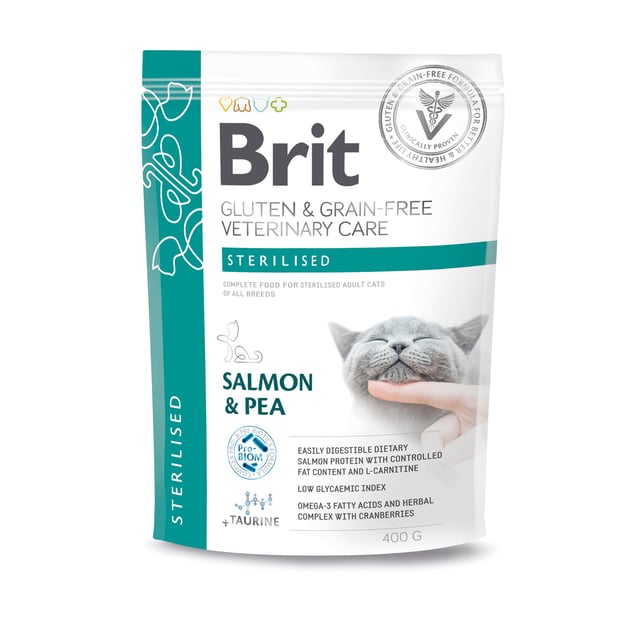 Brit Veterinary Diet Brit Grain-Free Vet Diets Care Cat Sterilised 400 g | Djur - Djurfoder & tillskott - Foder & fodertillskott | Apoteka