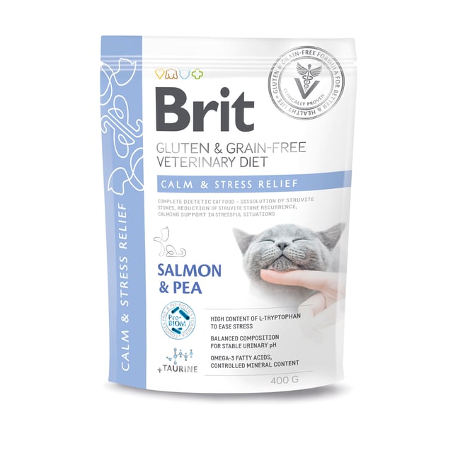 Brit Veterinary Diet Brit Grain-Free Vet Diets Cat Calm & Stress Relief 400 g | Djur - Djurfoder & tillskott - Tillskott för urinvägar,Djur - Djurfoder & tillskott - Foder & fodertillskott | Apoteka