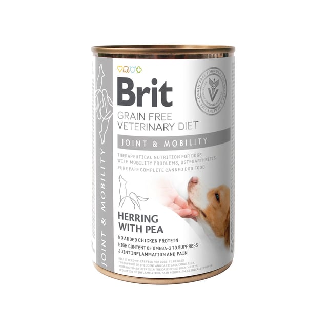Brit Veterinary Diet Brit Grain-Free Vet Diets Dog Can Joint & Mobility 400 g | Djur - Djurfoder & tillskott - Tillskott för leder & muskler,Djur - Djurfoder & tillskott - Foder & fodertillskott | Apoteka