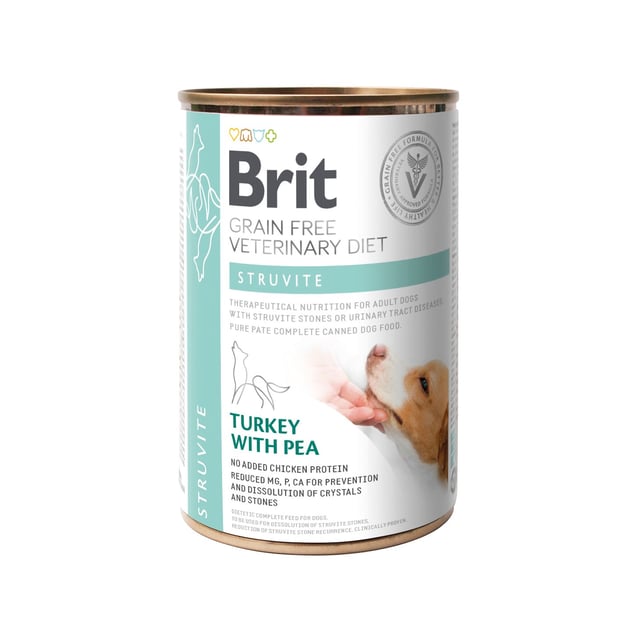 Brit Veterinary Diet Brit Grain-Free Vet Diets Dog Can Struvite 400 g | Djur - Djurfoder & tillskott - Tillskott för urinvägar,Djur - Djurfoder & tillskott - Foder & fodertillskott | Apoteka
