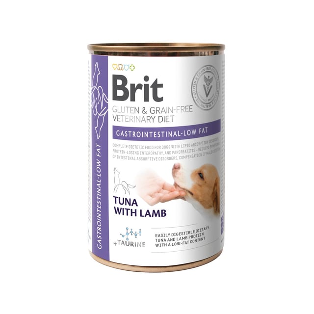 Brit Veterinary Diet Brit Grain-Free Vet Diets Dog Can Gastrointestinal-low fat 400 g | Djur - Djurfoder & tillskott - Tillskott för mage & tarm,Djur - Djurfoder & tillskott - Foder & fodertillskott | Apoteka