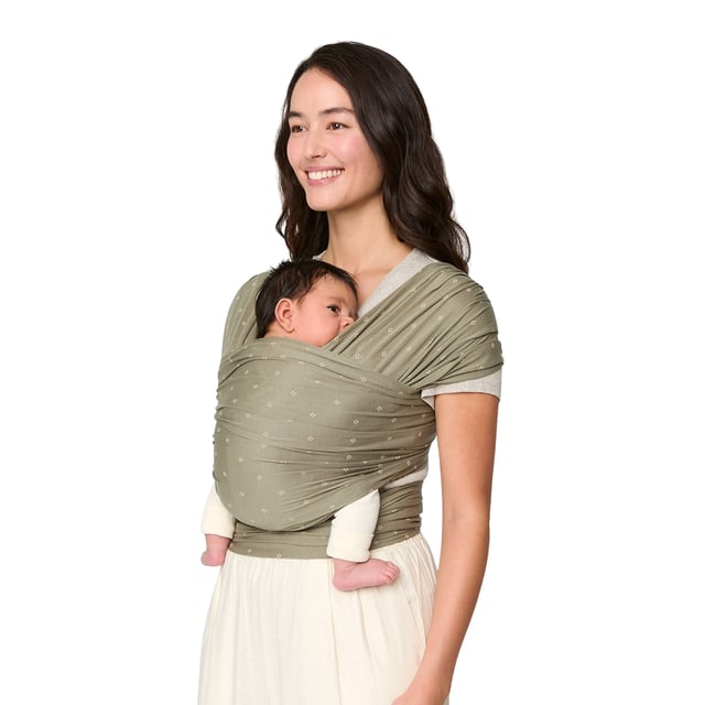 Ergobaby Aura Wrap Knit Soft Olive Diamonds Bärsjal | Baby, barn & förälder - Bärsjalar & bärselar | Apoteka