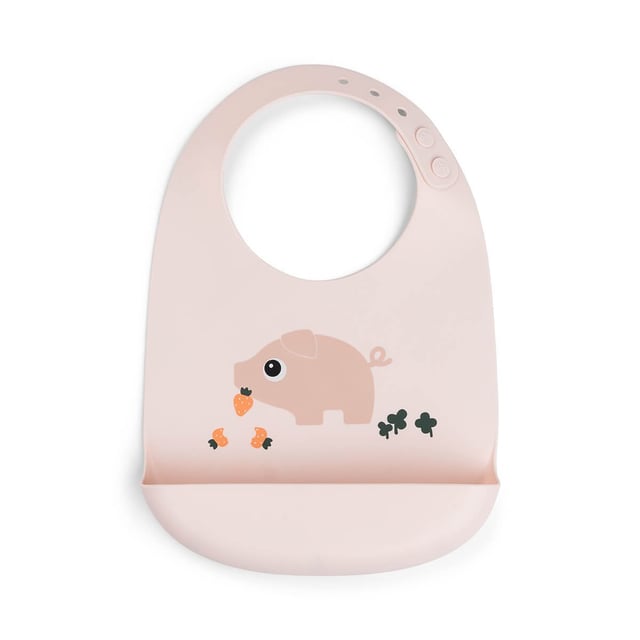 Done by Deer Silicone Bib Pigee Powder | Baby, barn & förälder - Mata - Haklappar | Apoteka