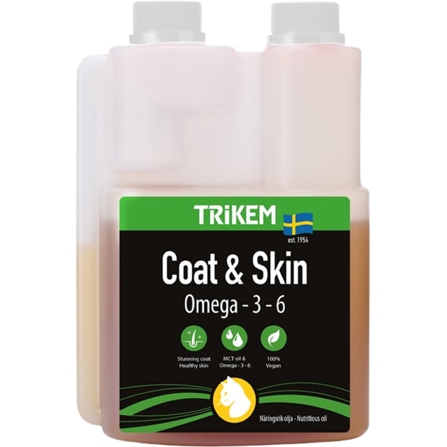 TRiKEM Coat & Skin Pälsolja Katt 300 ml | Djur - Pälsvård - Pälsvård för katter,Djur - Djurfoder & tillskott - Foder & fodertillskott | Apoteka