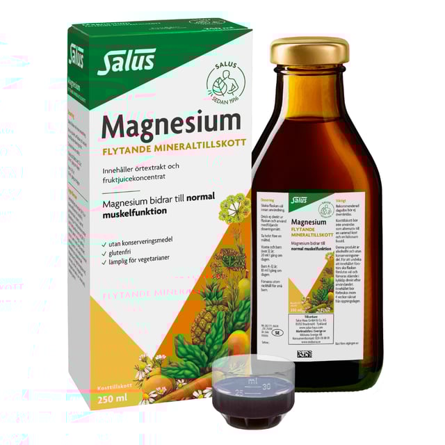 Salus Magnesium flytande 250 ml | Vitaminer & kosttillskott - Vitaminer & mineraler - Magnesium | Apoteka