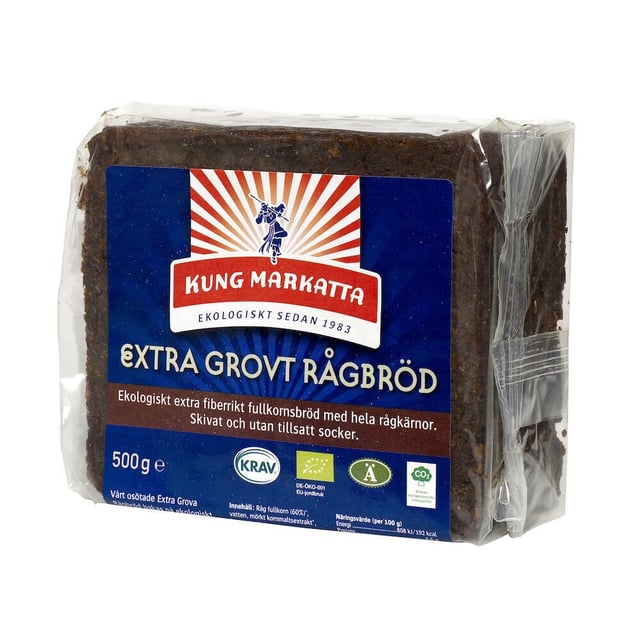 Kung Markatta Extra Grovt Rågbröd 500 g | Mat & dryck - Skafferi - Bröd | Apoteka