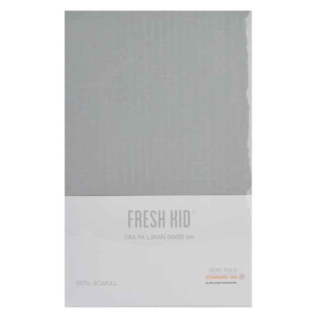 Fresh Kid Dra på Lakan för spjälsäng grå 60x120cm | Baby, barn & förälder - Sömn för barn - Bäddset för barn | Apoteka