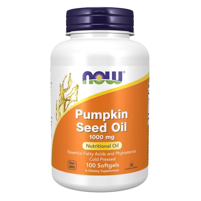 Now Pumpkin Seed Oil 1000 mg 100 Softgels | Vitaminer & kosttillskott - Omega-3 & fettsyror | Apoteka