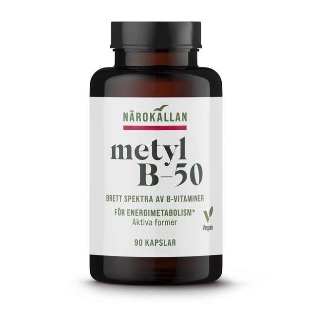 Närokällan Metyl B-50 90 kapslar | Vitaminer & kosttillskott - Vitaminer & mineraler - B-vitaminer - B-vitaminkomplex | Apoteka