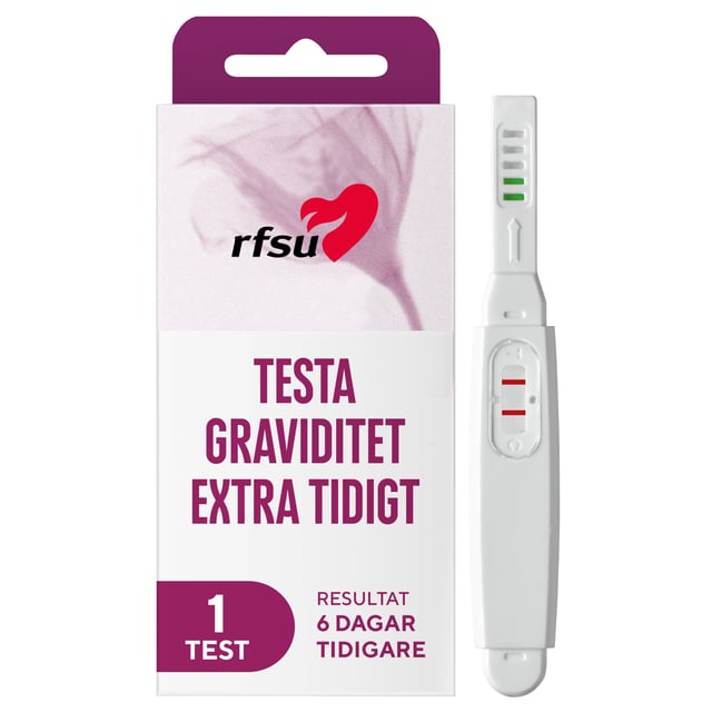 RFSU Graviditetstest Early 1 st | Sex & lust - Självtester - Graviditetstest,Graviditet - Graviditetstest | Apoteka