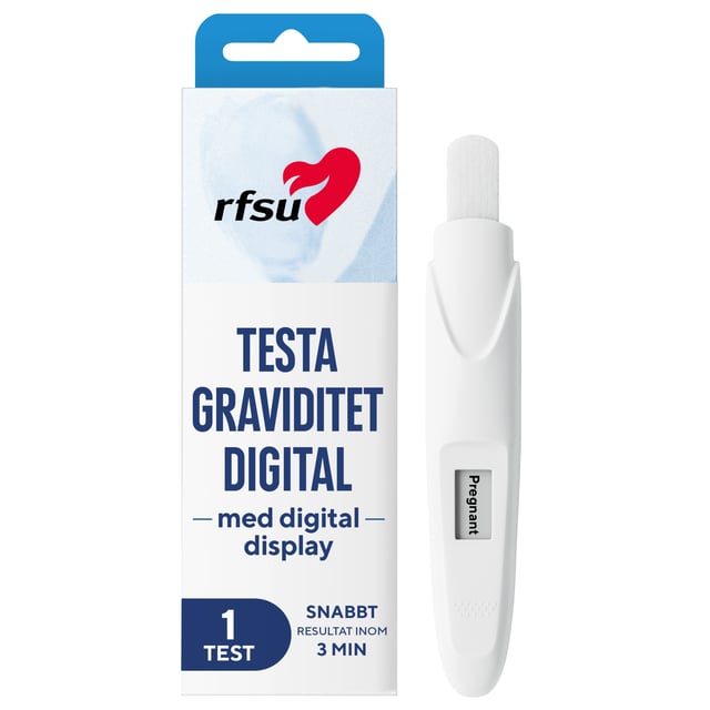 RFSU Graviditetstest Digital 1 st | Sex & lust - Självtester - Graviditetstest,Graviditet - Graviditetstest | Apoteka