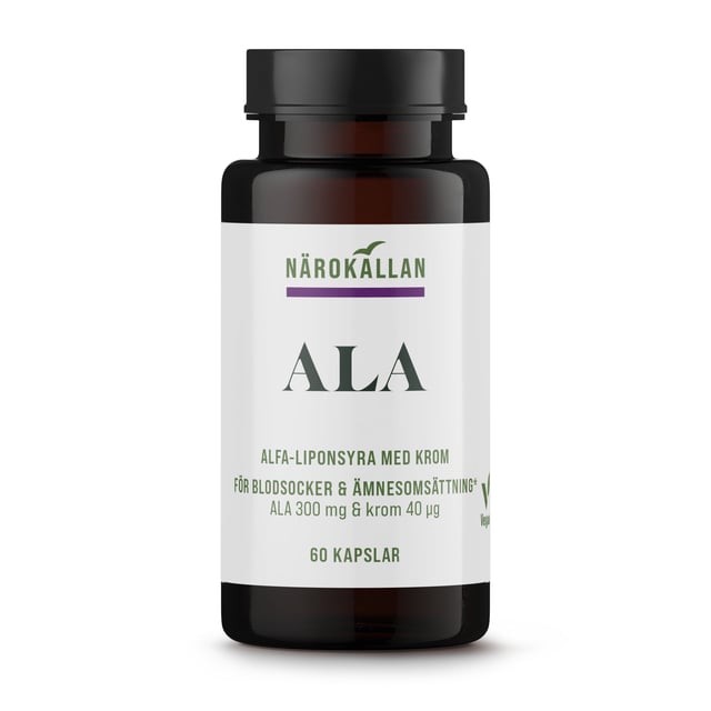 Närokällan ALA 60 kapslar | Vitaminer & kosttillskott - Vitaminer & mineraler - Krom | Apoteka
